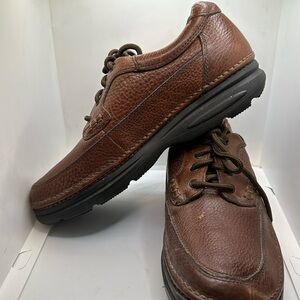 Nunn Bush Brown Leather Loafers with Slip-On Comfort